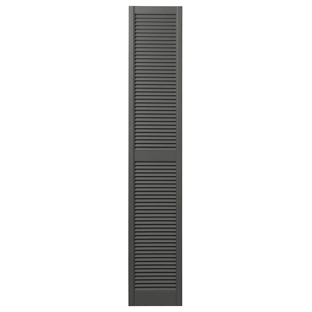 Ply Gem 15 In. X 75 In. Open Louvered Polypropylene Shutters Pair In ...