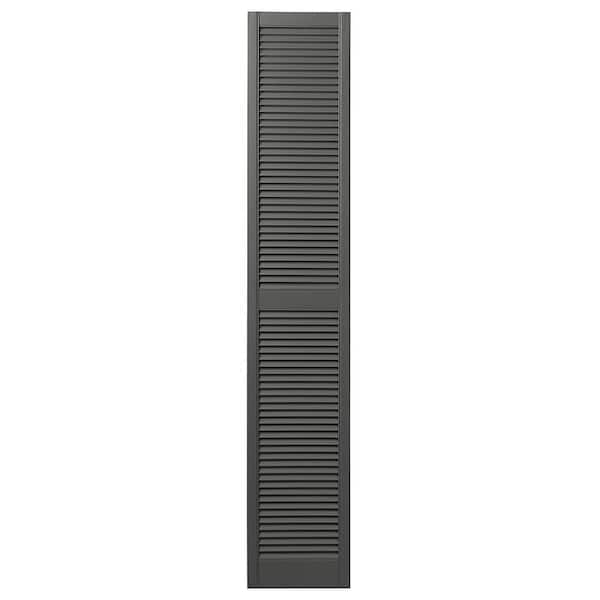 Ply Gem 15 in. x 81 in. Open Louvered Polypropylene Shutters Pair in Spanish Moss