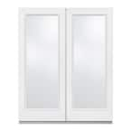 JELD-WEN 72 in. x 80 in. Primed Fiberglass Right-Hand Inswing Full Lite ...