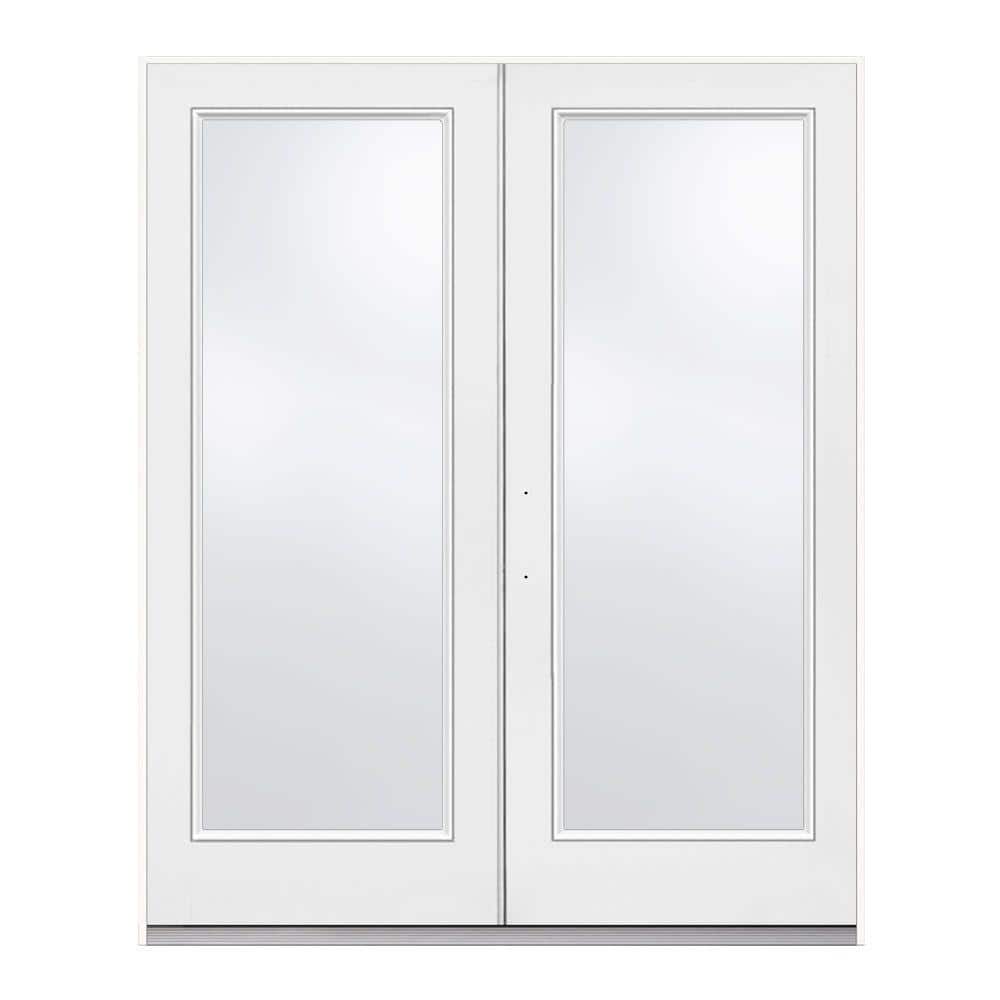 JELD-WEN 72 in. x 80 in. Primed Steel Right-Hand Inswing Full Lite