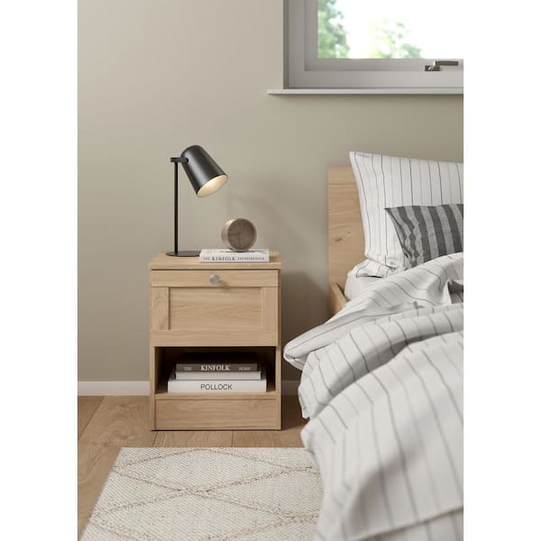 Billund Jackson Hickory 1-Drawer 15.83 in. W Nightstand