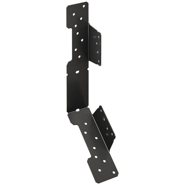 Outdoor Accents LSCPC 18-Gauge ZMAX, Black Powder-Coated Adjustable Stringer Connector
