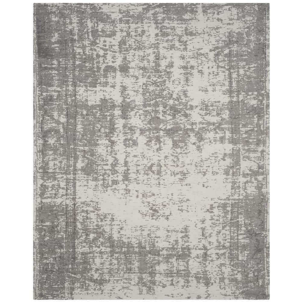 Classic Vintage Silver/Ivory 9 ft. x 12 ft. Border Area Rug price history on PriceWatchPro