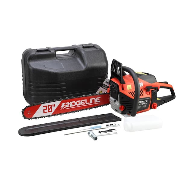 RIDGELINE 20 in. 52 cc Gas Powered 2-Stroke Portable Chainsaw with