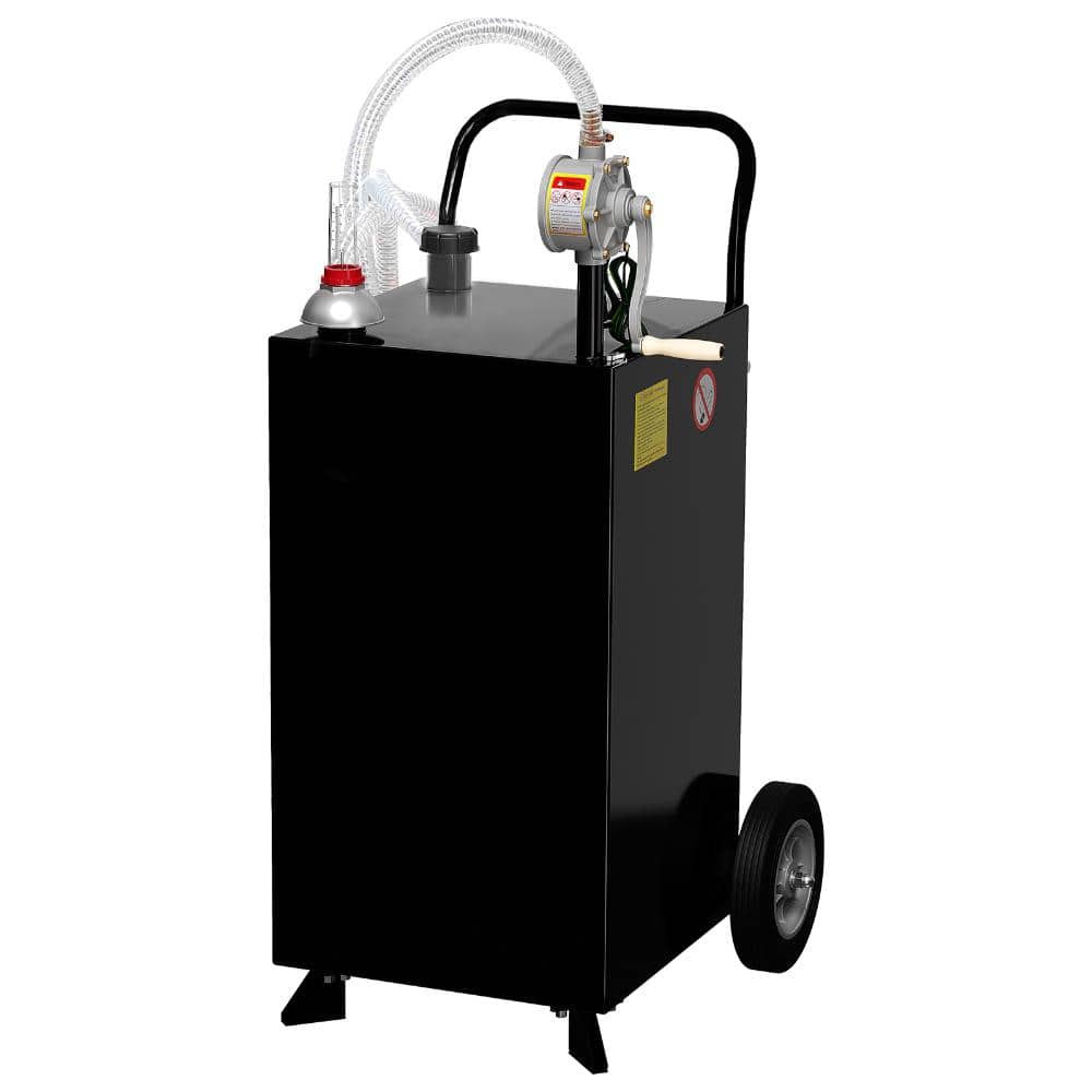Heavy-Duty Steel Portable Fuel Storage Tank with Manual Transfer Pump for Cars, Lawn Mowers, ATVs, Boats price history on PriceWatchPro