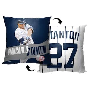 MLB Yankees 23 Giancarlo Stanton Printed Throw Pillow