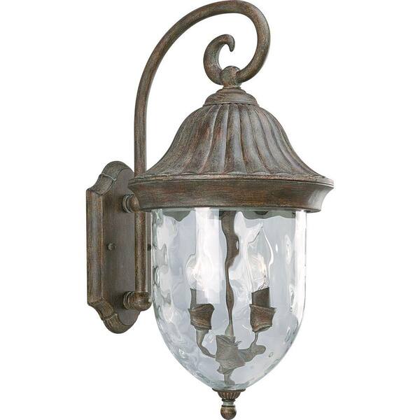 Progress Lighting Coventry Collection Fieldstone 2-Light 20.5 in. Outdoor Wall Lantern Sconce