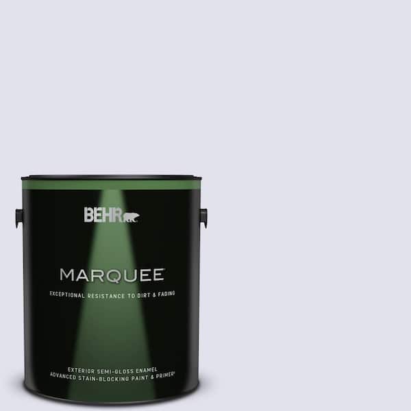 BEHR MARQUEE 1 gal. #M550-1 White Lavender Semi-Gloss Enamel Exterior Paint & Primer