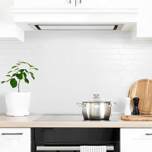 Metro Blanco White 11.56 in. x 8.38 in. Vinyl Peel and Stick Tile (3 sq. ft./4-pack)