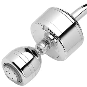 Slim-Line 2 Shower Water Filtration System with Shower Head in Chrome