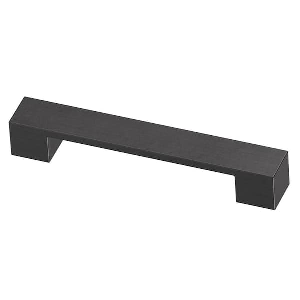Liberty Stratford 5-1/16 in. (128mm) Black Stainless Block Cabinet Drawer Pull