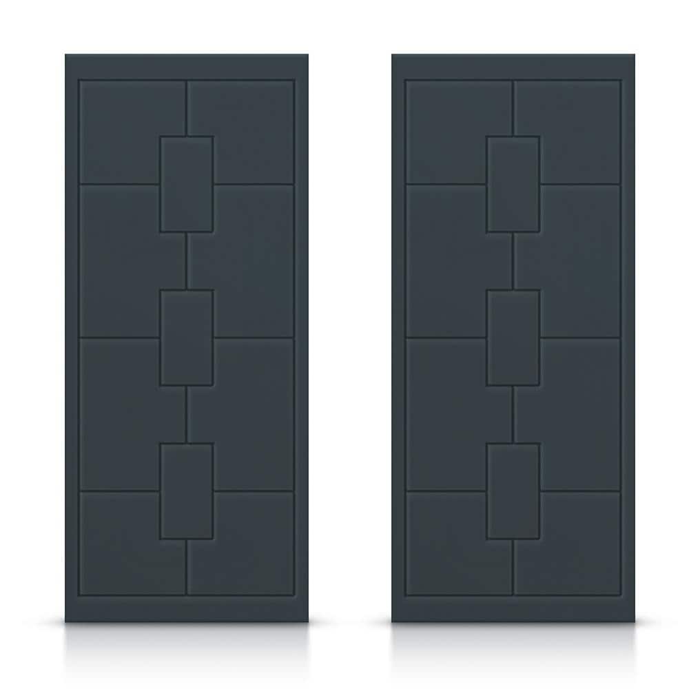 48 in. x 80 in. Hollow Core Charcoal Gray Painted Composite MDF Interior Double Closet Sliding Doors price history on PriceWatchPro
