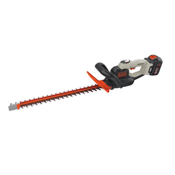 BLACK+DECKER 24 in. 60V MAX Lithium-Ion Cordless POWERCUT Hedge Trimmer with 1.5Ah Battery and Charger Included