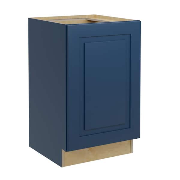 Home Decorators Collection Grayson Mythic Blue Painted Plywood Shaker Assembled Bath Cabinet FH Soft Close L 21 in W x 21 in D x 34.5 in H
