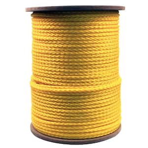 3/8 in. x 1000 ft. Hollow Braided Rope Yellow