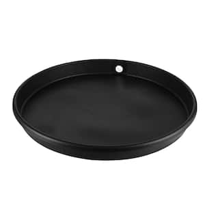 26 in. Plastic Round Water Heater Drain Pan with PVC Fitting