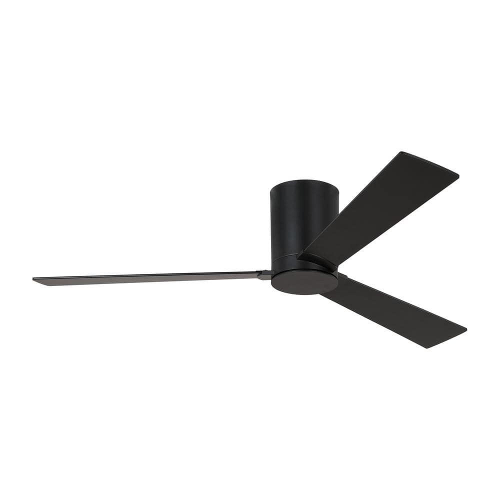Midnight Black 52" Modern Reversible Ceiling Fan with Remote