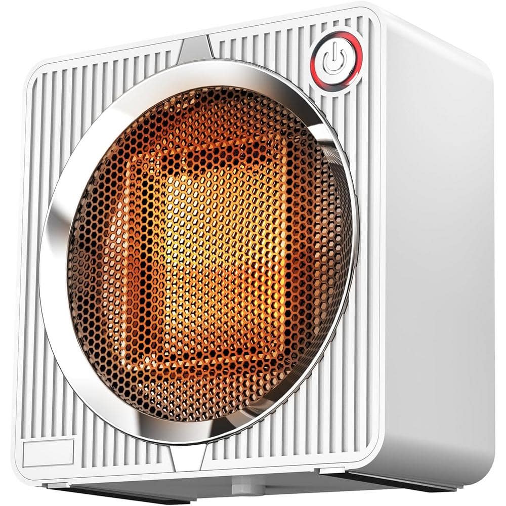 800W 5.31 in. Mini Portable Electric Indoor Tower Ceramic Forced Air Space 