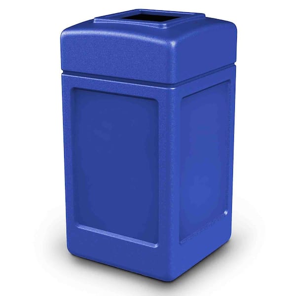 42 Gal. Indoor/Outdoor Square Heavy Duty Waste Container with Lift-Off Lid