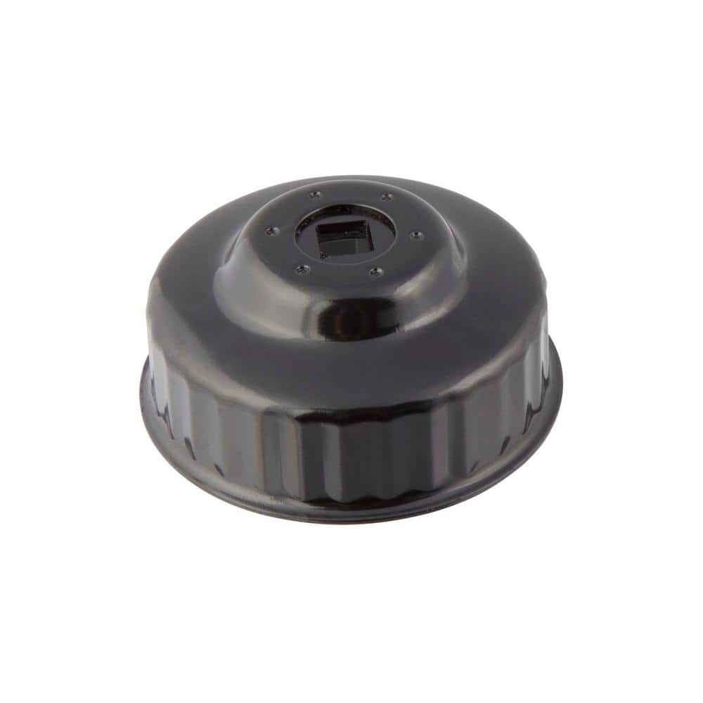 Steelman 76 mm x 30 Flute Oil Filter Cap Wrench in Black 06127 - The Home  Depot