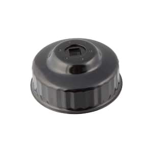 76 mm x 30 Flute Oil Filter Cap Wrench in Black