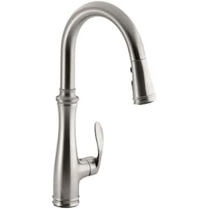 Lyric Undermount Stainless Steel 32 in. Single Bowl Kitchen Sink with Bellera Faucet in Vibrant Stainless