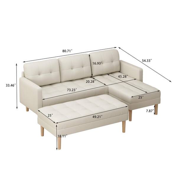 L Shaped Sofa Dimensions Mm | Baci Living Room