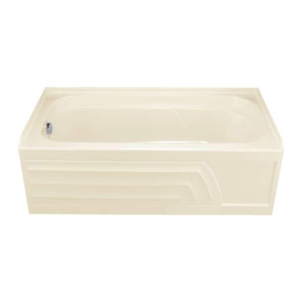 American Standard Colony 5 ft. x 30 in. Right Drain Whirlpool Tub with Integral Apron in Linen