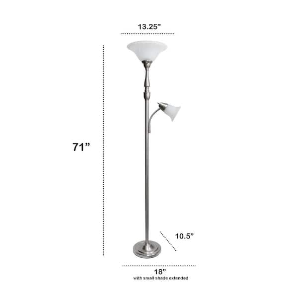 home depot floor lamp with reading light