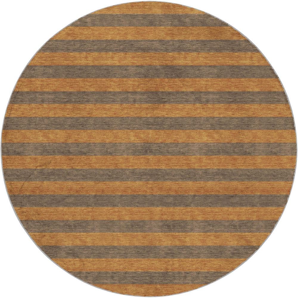 Dream Shag Premium Machine Washable Abstract ADS530 Fudge 8 ft. x 8 ft. Round Rug price history on PriceWatchPro
