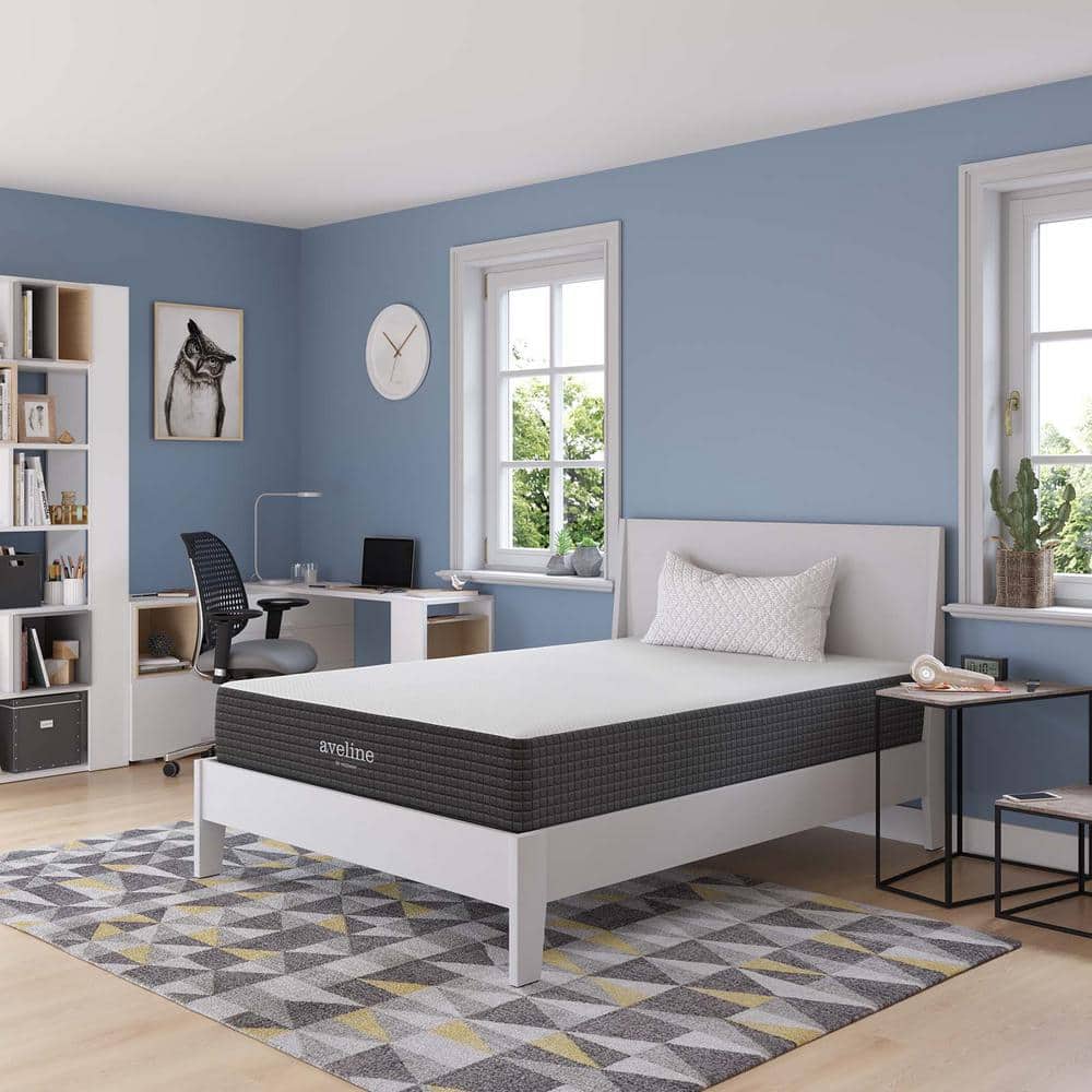 Aveline 10" Full Gel Memory Foam Mattress with Removable Cover
