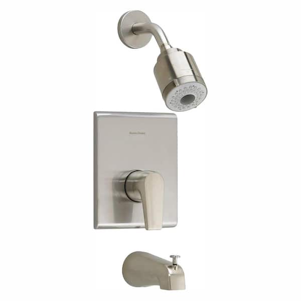 American Standard Studio 1-Handle Tub and Shower Faucet Trim Kit in Brushed Nickel (Valve Sold Separately)