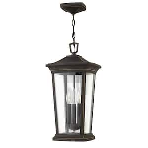 Bromley 3-Light Oil Rubbed Bronze LED Outdoor Pendant Light