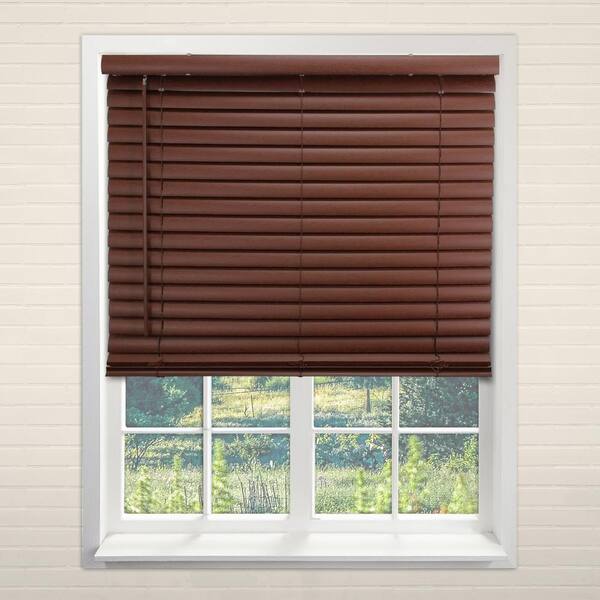 Chicology Cordless Room Darkening 2 in. Vinyl Mini Blind, Perfect for Kitchen/Bedroom/Office & More- English Chestnut-72"W X 64"L