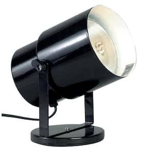 5.75 in. 1-Light Black Floor Lamp