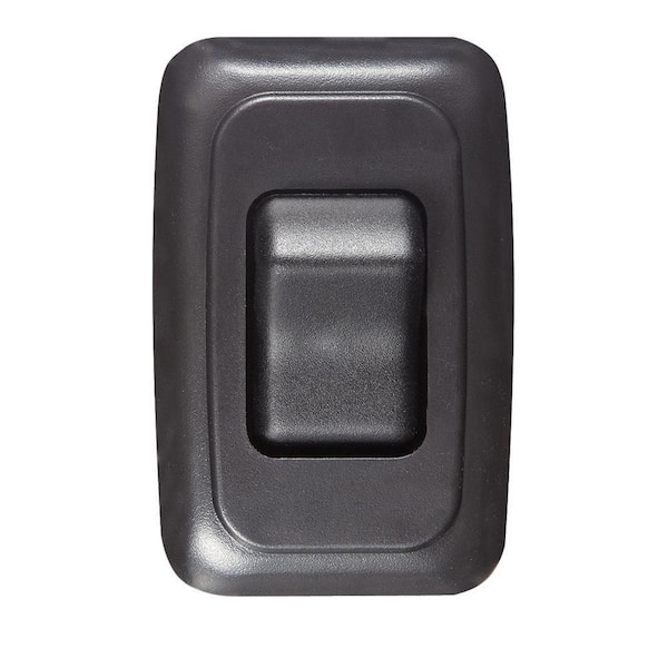 Rv Designer Contoured DC Wall Switch On/Off - Single, Black