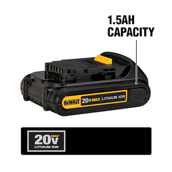 DEWALT 20V MAX Cordless 6 Tool Combo Kit with (2) 20V 2.0Ah Batteries and  Charger DCK620D2 - The Home Depot
