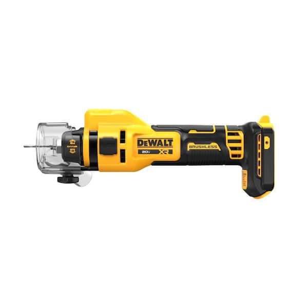 DEWALT XR 20V Lithium Ion Cordless Rotary Drywall Cut Out Tool Tool Only DCE555B The Home Depot