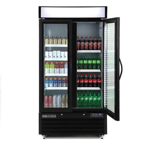 2 door deals merchandiser refrigerator