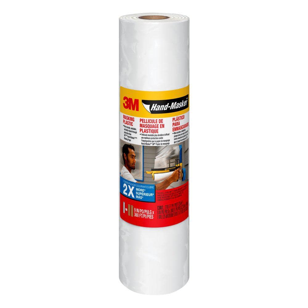 0.75 ft. x 360 ft. Translucent Hand-Masker Masking Plastic