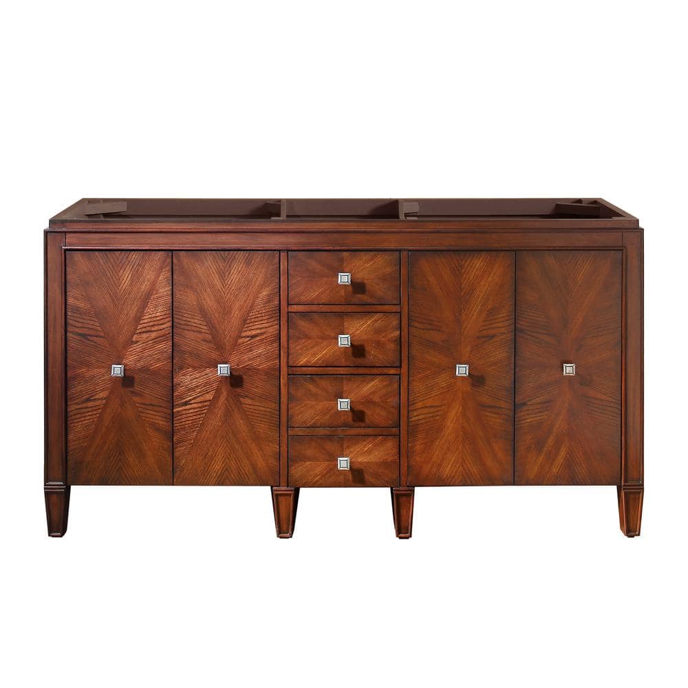 Brentwood 61 in. Bath Vanity Cabinet without Top in New Walnut