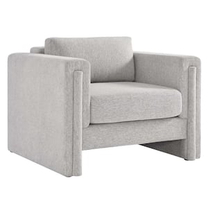 Visible Fabric Armchair in Light Gray