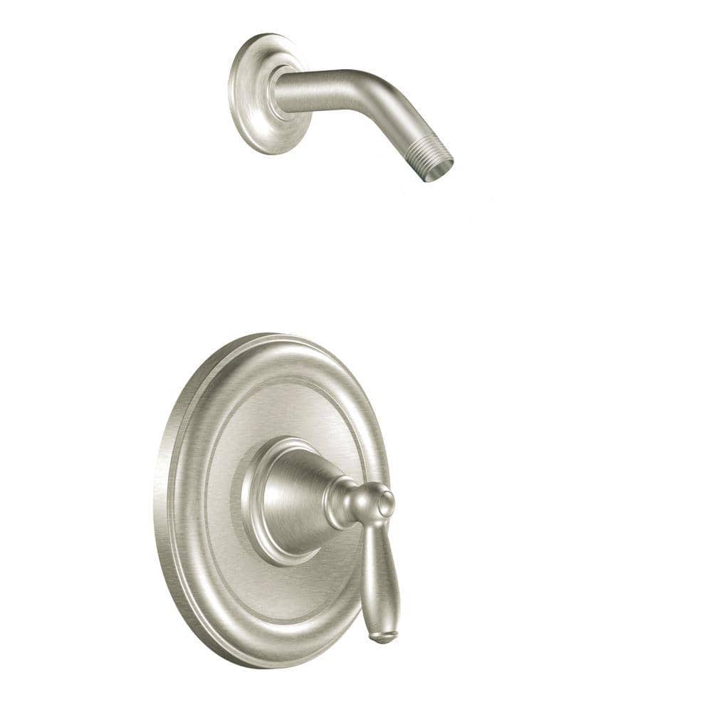 MOEN Brantford Single Handle Posi Temp Shower Only Trim Kit in Brushed  Nickel Valve Not Included TNHBN   The Home Depot
