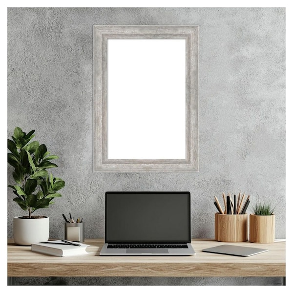 Me2na❤️ Amanti Art Angled Silver 15 in. x 21 in. Wood Framed Dry