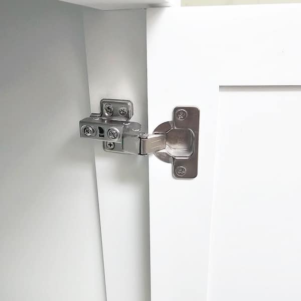 36 In. W x 22.4 In. D x 35 In. H Freestanding Bathroom Vanity in White with Solid Wood and Carrara Marble Top