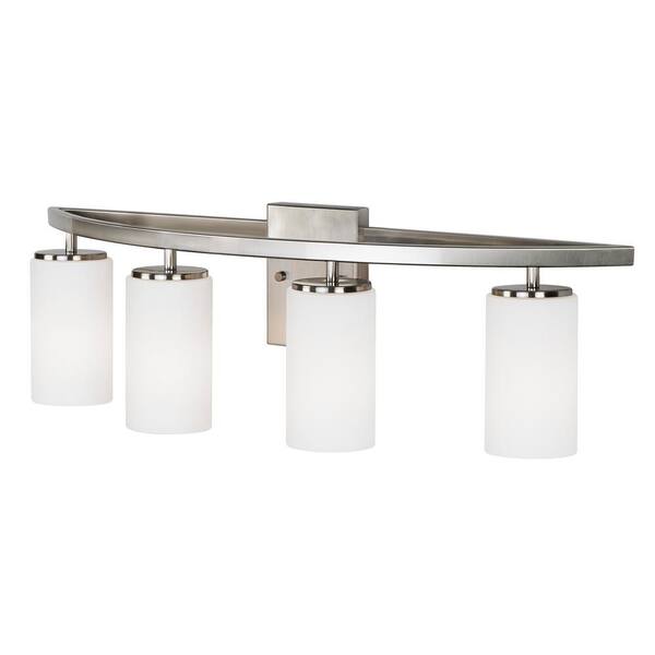 Generation Lighting Visalia 28.25 in. W 4-Light Brushed Nickel