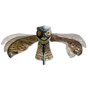Prowler Owl with Flapping Wings Owl Decoy Scarecrow Bird Repellent Scare Pigeons Birds