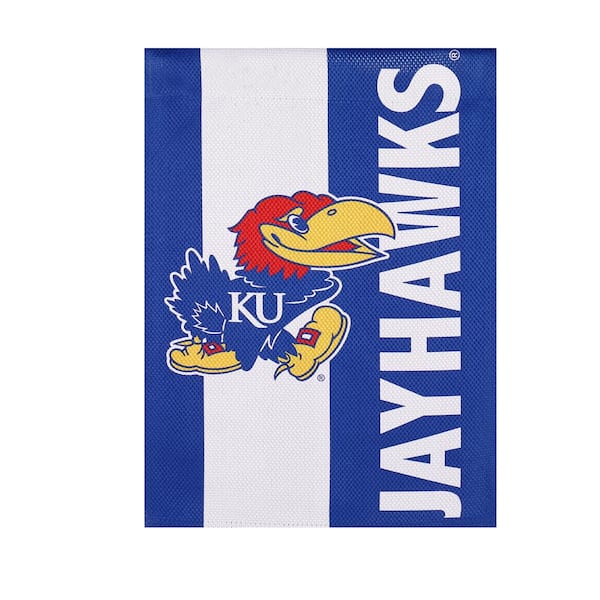 Fan Essentials 12 in. x 18 in. University of Kansas Garden Flag