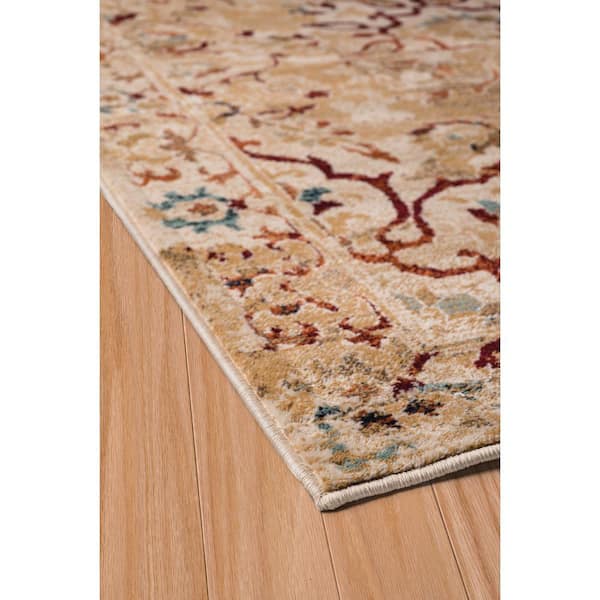 Bridges Villa Bella Taupe 5 ft. x 7 ft. Area Rug