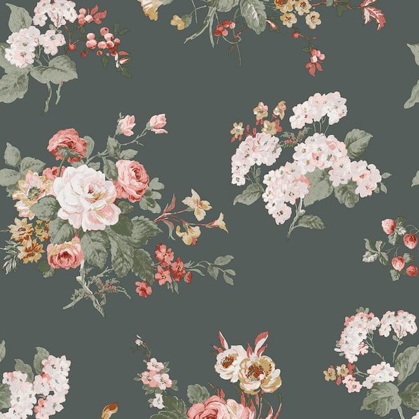 Laura Ashley Rosemore Fern Removable Wallpaper Sample